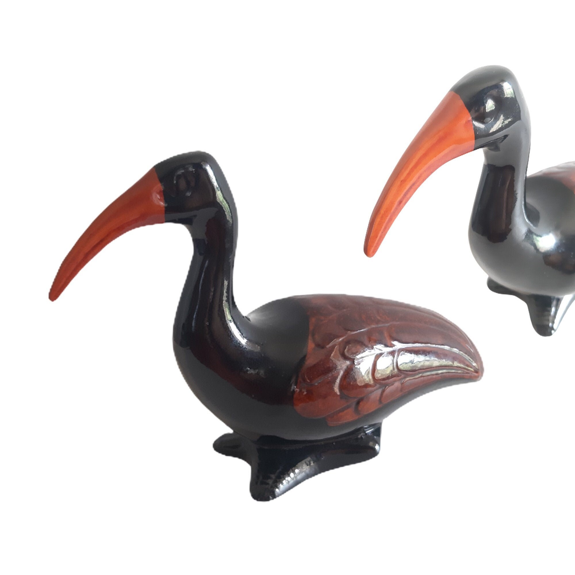 Vintage Français Pottery Ibis Bird Ceramic Lover Ornithology Décoration Display Item Home Living Dec