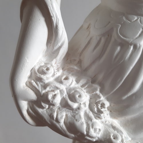 Shops Vintage French Painted Plaster Sculpture Classical Female Figure Lady Classic Style Figurine Female Boudoir Decor Display Circa 2000’s
