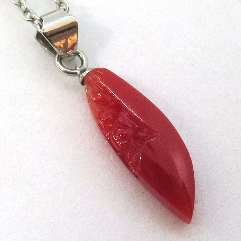 Anillo de fuego en forma de original original rojo coral | Etsy