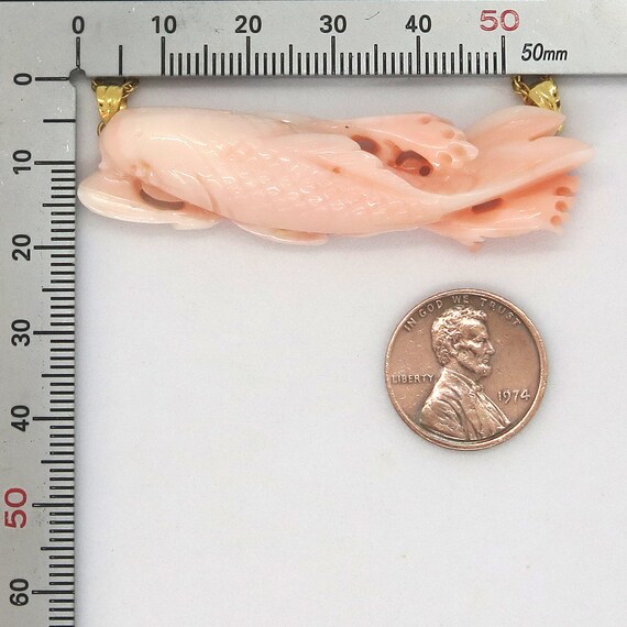Celebration Symbol • Carp Carved Natural Genuine Prec… - Gem