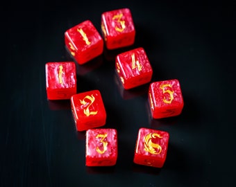 Extra Dice for Fireball Dice Bottle, Tabletop TTRPG Accessory