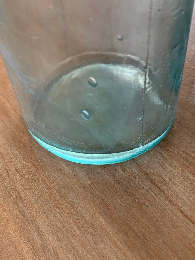 Antique Davis OK Baking Powder Bottle Rumford Antique Aqua Etsy