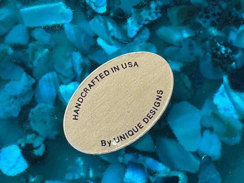 Turquoise Lucite Trivet With Abalone Sea Shells Seaweed Round Footed ...