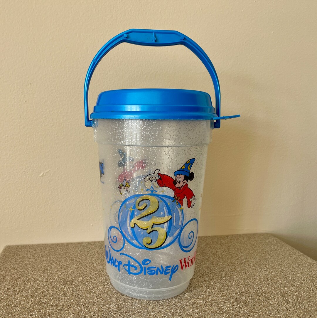 Vintage Walt Disney World Popcorn Bucket 25th Anniversary 1996 Disney