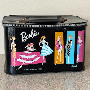 バービー 1961年 ビンテージ ドールケース 収納ケース黒 バービー 1961年 ビンテージ ドールケース 収納ケース黒