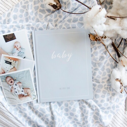 Unisex Baby Memory Book Photo Keepsake to Record Milestones Etsy