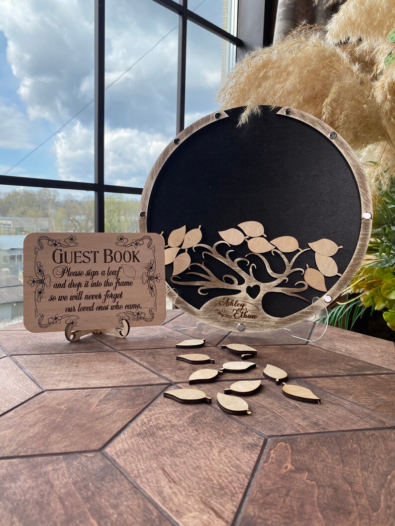 Tree Wedding Guest Book Alternative Drop Box Wedding Guest Etsy
