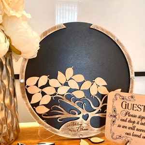 Guestbook alternative tree for wedding, Family tree wedding sign