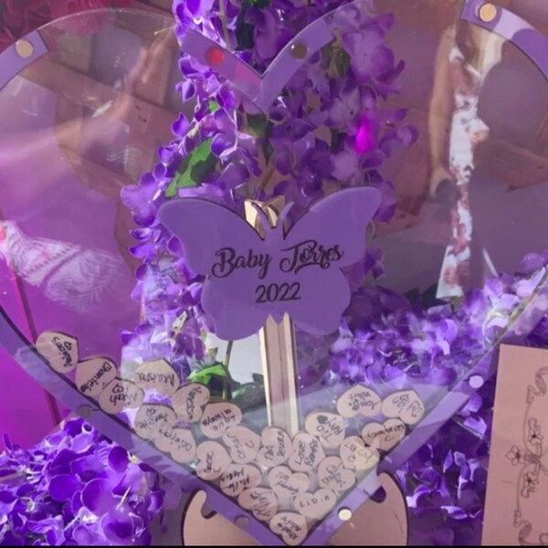 Butterfly Guest Book Etsy