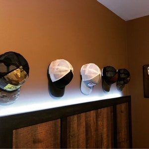 Hat Hanger 5 Pack Baseball Trucker Cowboy Cap Mount Rack Hook