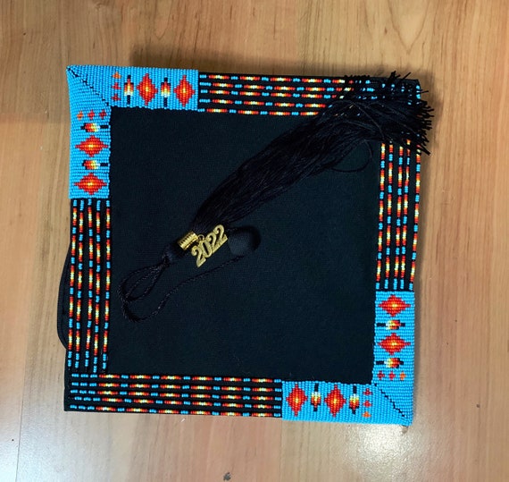 Made to Order Beaded Graduation Cap With 2022 Tassel Adult Etsy