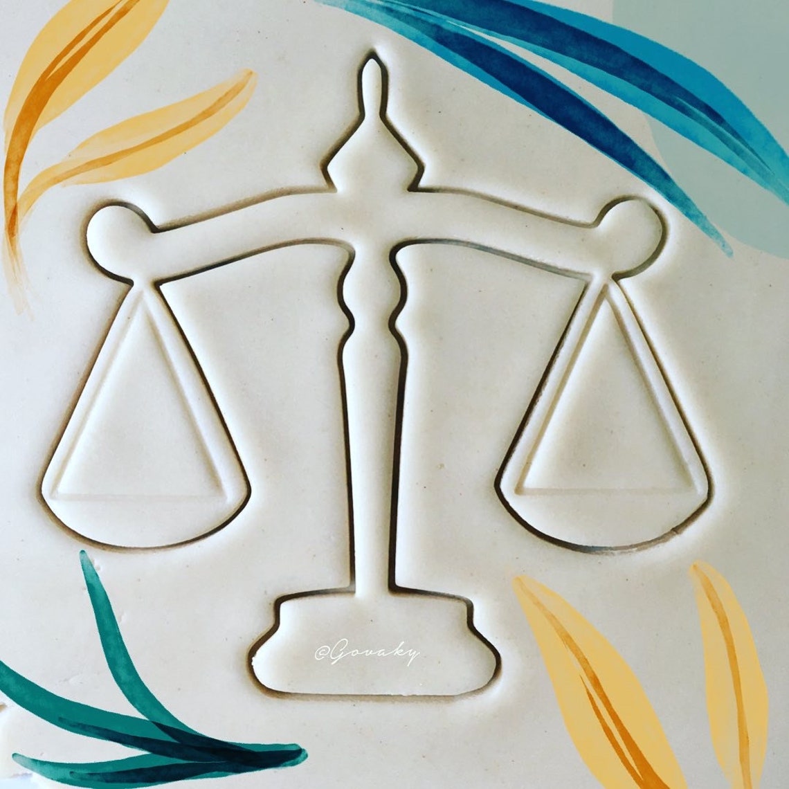 Balance SCALE of justice cookie cutter Etsy