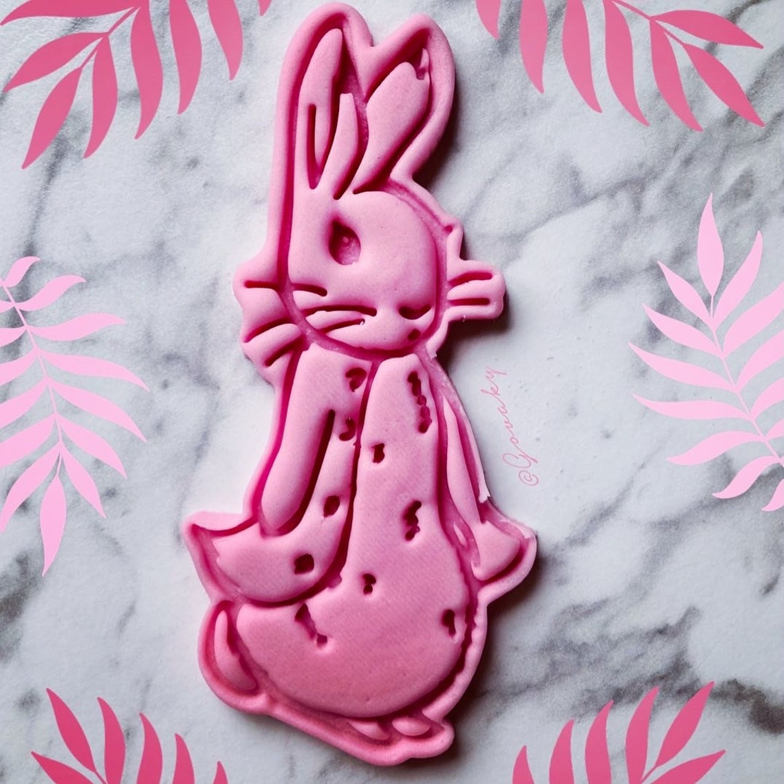P. RABBIT EASTER cookie cutter stamp Etsy