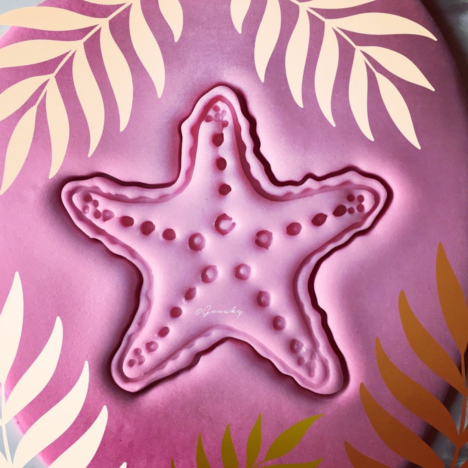 STARFISH stamp cookie cutter Etsy