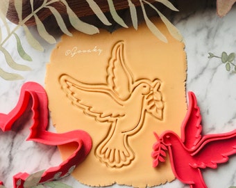 BIRD of peace, DOVE , pigeon (cookie cutter + stamp)
