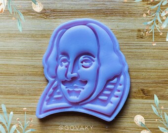 POET WRITER (cookie cutter + stamp) #136