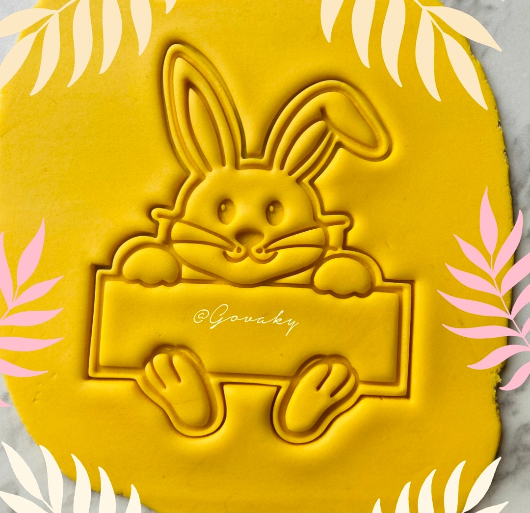 BUNNY EASTER 02 cookie Cutter Stamp Etsy UK