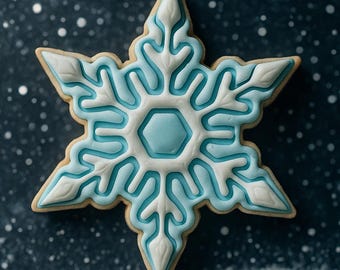 SNOWFLAKE (cookie cutter + stamp)