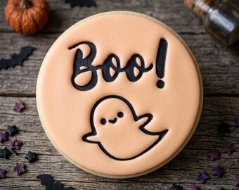 HAPPY HALLOWEEN boo 08  (stamp + cookie cutter)