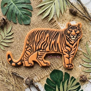 TIGER (cookie cutter + stamp) safari, wild animal #085