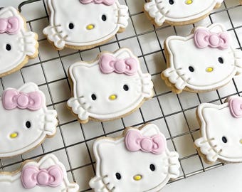 KITTY (cookie cutter + stamp) cat #012