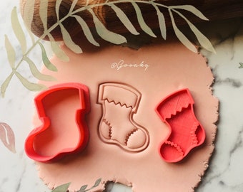 MINI BOOT CHRISTMAS (cookie cutter + stamp)