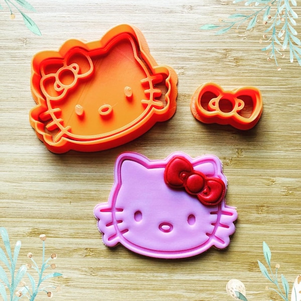 KITTY (cookie cutter + stamp) cat