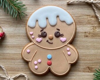 GINGERBREAD MAN (embosser + cookie cutter) merry christmas