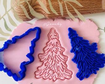 CHRISTMAS TREE 02 (cookie cutter + stamp)