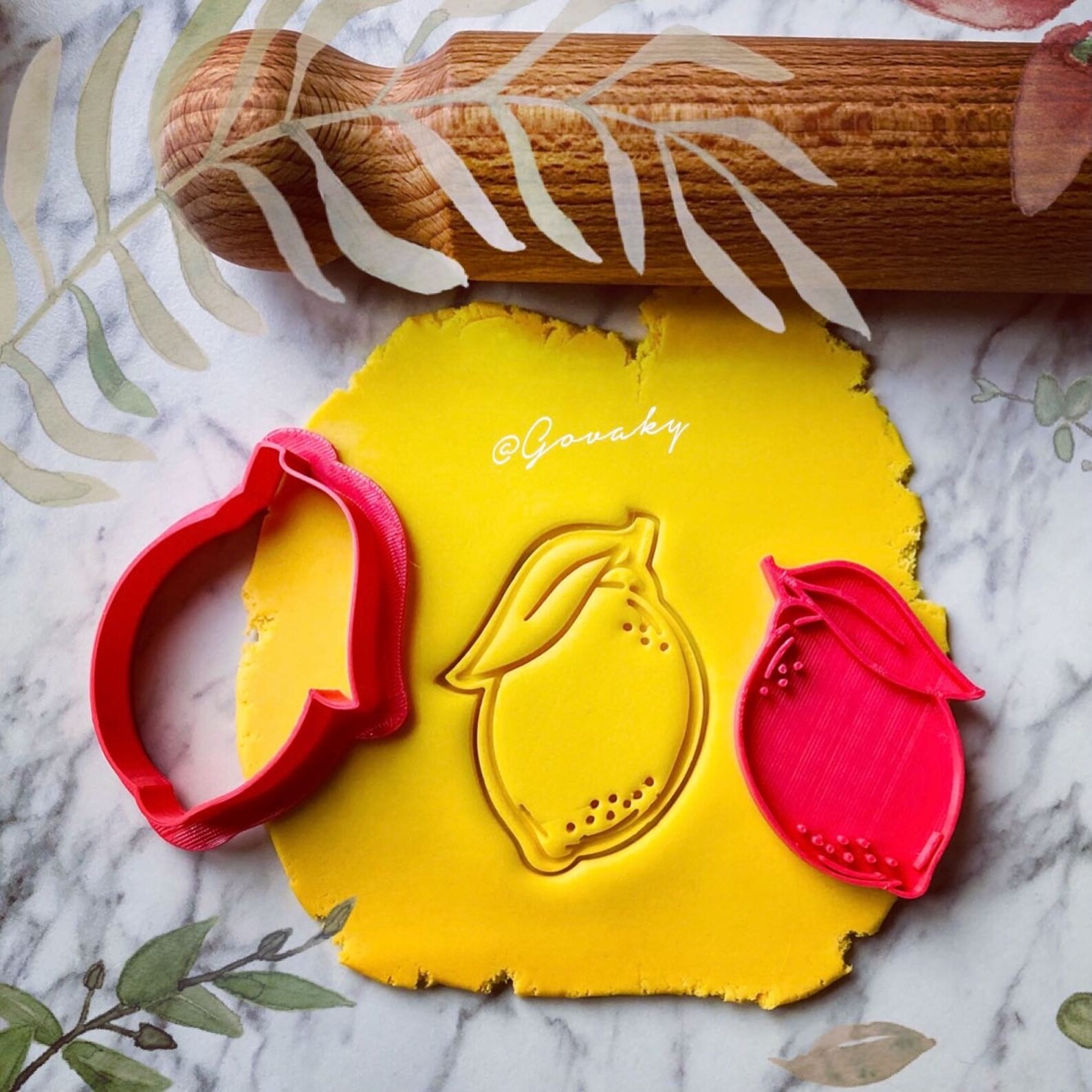 LEMON cookie Cutter Stamp Etsy UK