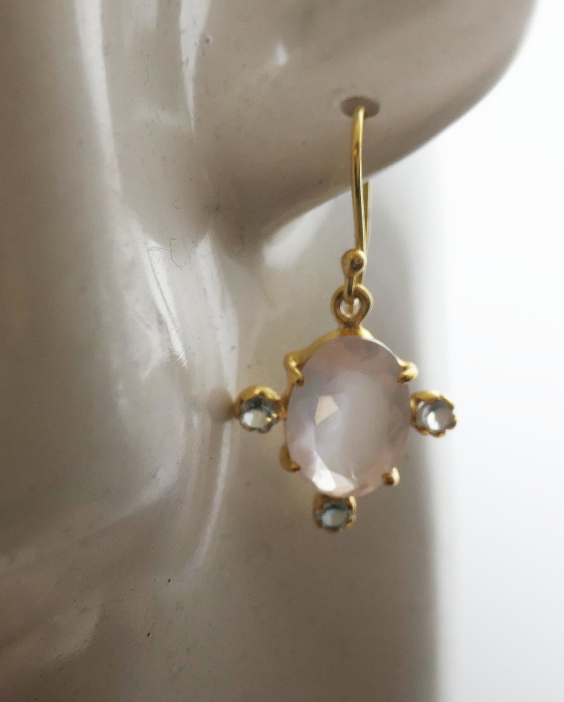 Acquista 2023 nuovi orecchini con chiusura in pietra preziosa naturale di tanzanite gioielli in argento sterling 925 per le donne, moglie, bel regalo di compleanno in Italia a partire da 259
