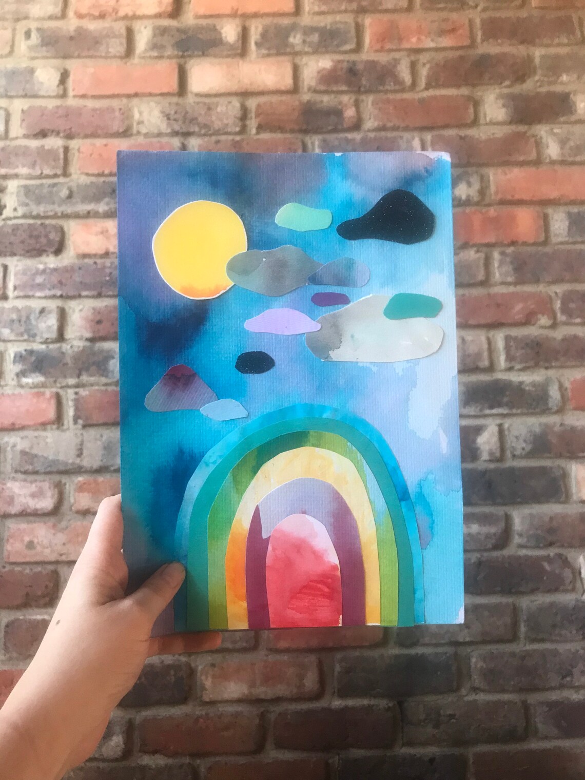 Rainbow wall art rainbow art for kids room rainbow baby Etsy