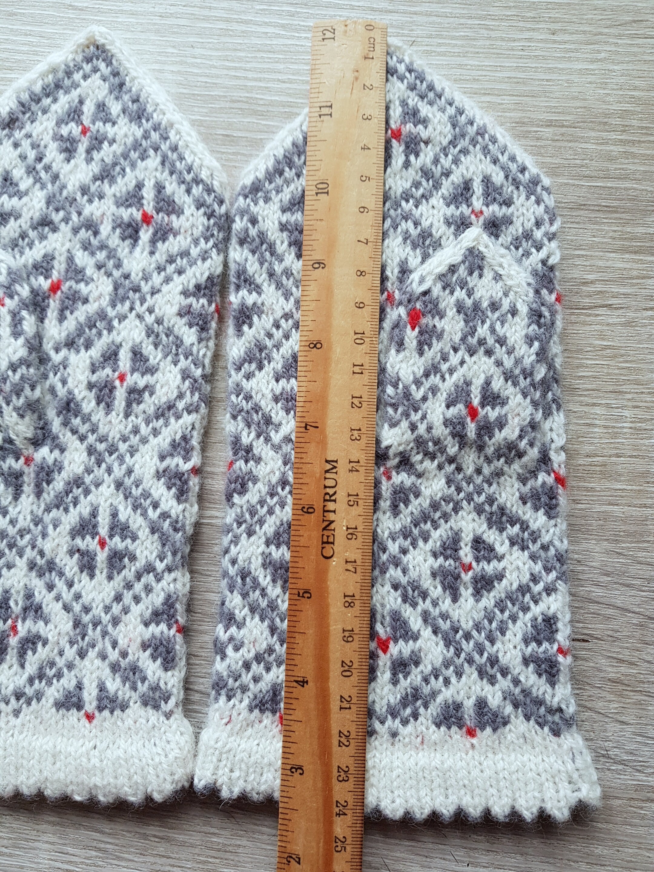 Hand knitted white gray mittens hand knitted wool mittens hand Etsy 日本