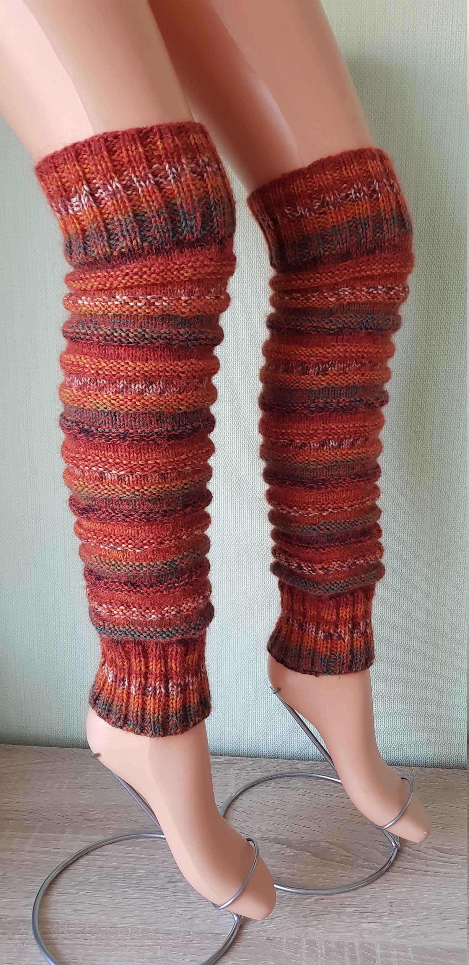 Women leg warmers slouchy leg warmers long knitted leg warmers Etsy