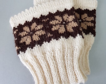 Stulpen Stulpen Strick Geschenk-Stulpen Strick-Sockenwärmer Weihnachten Norweger Beinwärmer Stiefel Socken Weihnachten Stulpen