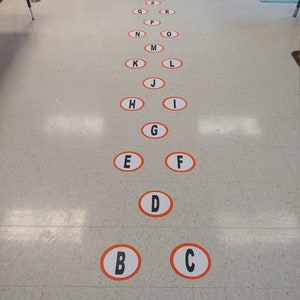 ABC Hopscotch Sensory Path