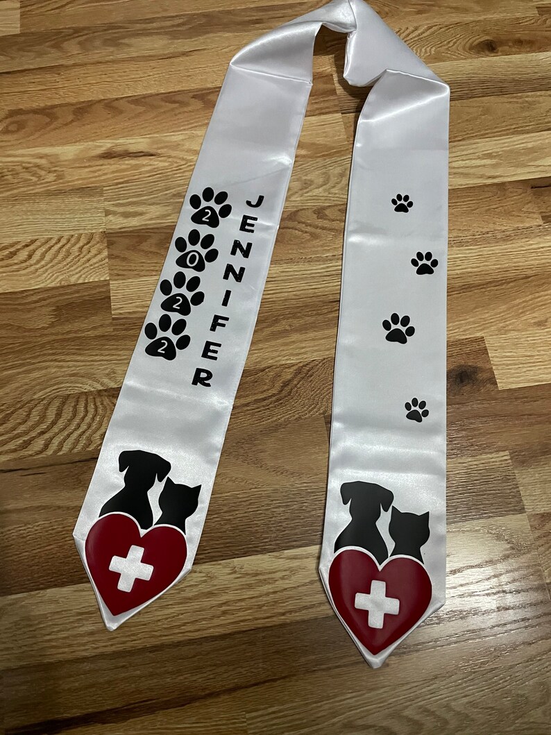 Veterinarian Graduation Stole Etsy