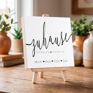 Einweihungsgeschenk personalisiert Einzug Geschenke zum Einzug erste Wohnung Einzug hausbau geschenke umzugs geschenk Holzbild