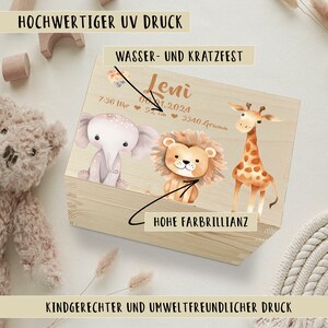 Yuweli® Erinnerungskiste Baby Babygeschenke Erinnerungskiste Geschenk Geburt Taufgeschenk Erinnerungsbox Geburtsgeschenk Bild 2