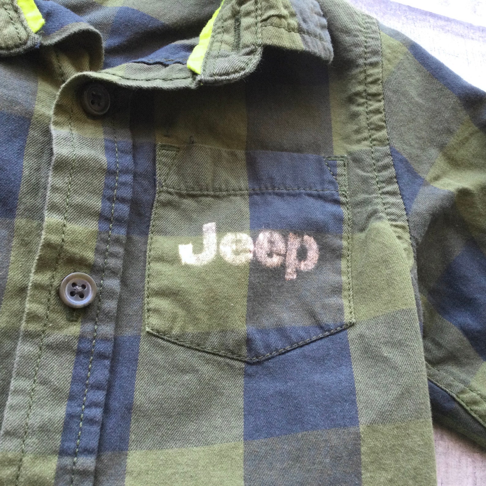 bleached jeep shirt