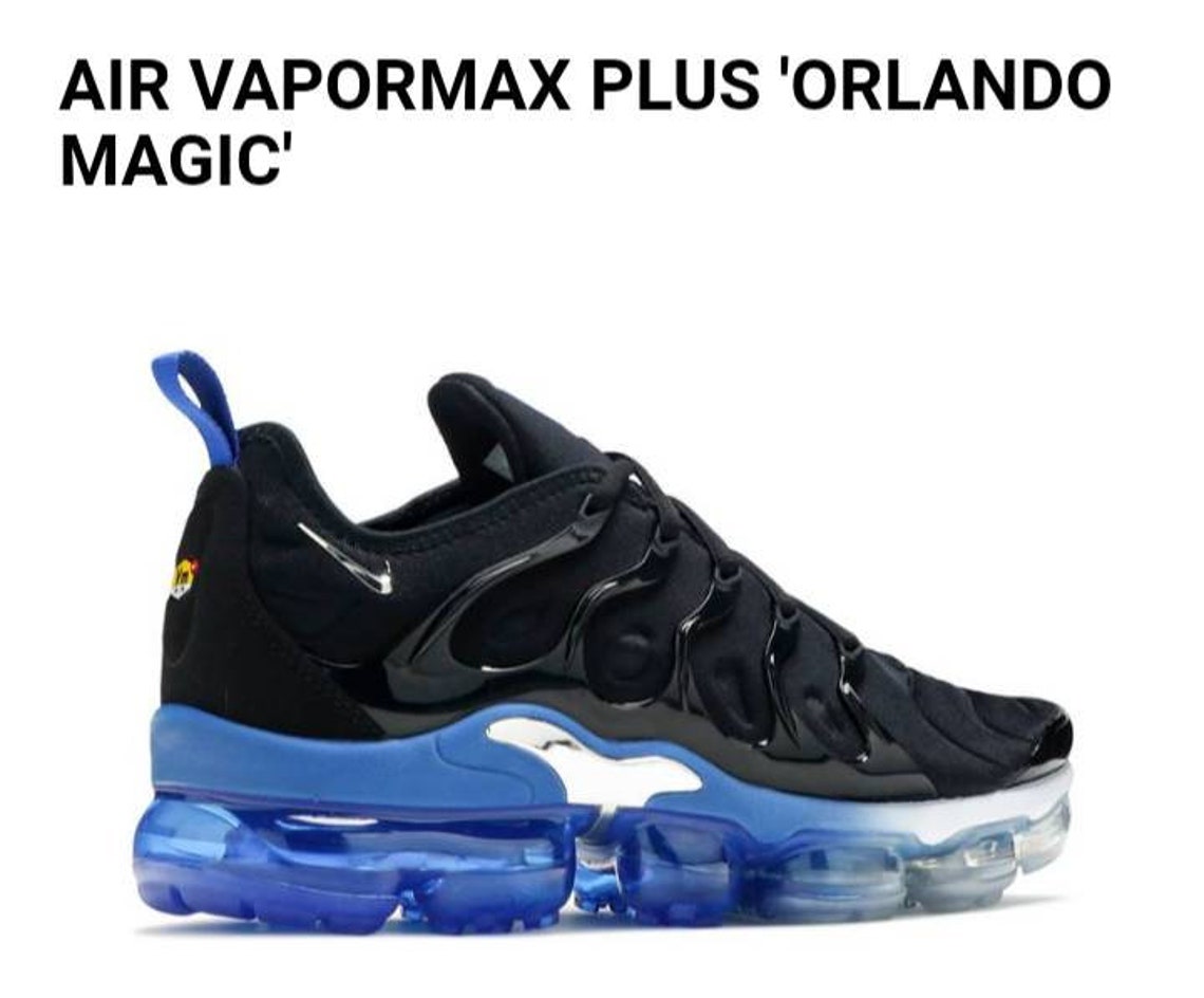 Nike Air VaporMax Plus Orlando Magic Black Royal Blue DH4300-001 Mens Size 12