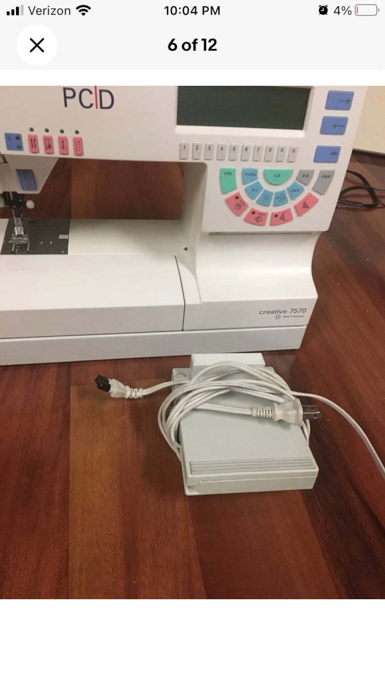Pfaff Creative 7570 Sewing Machine Etsy