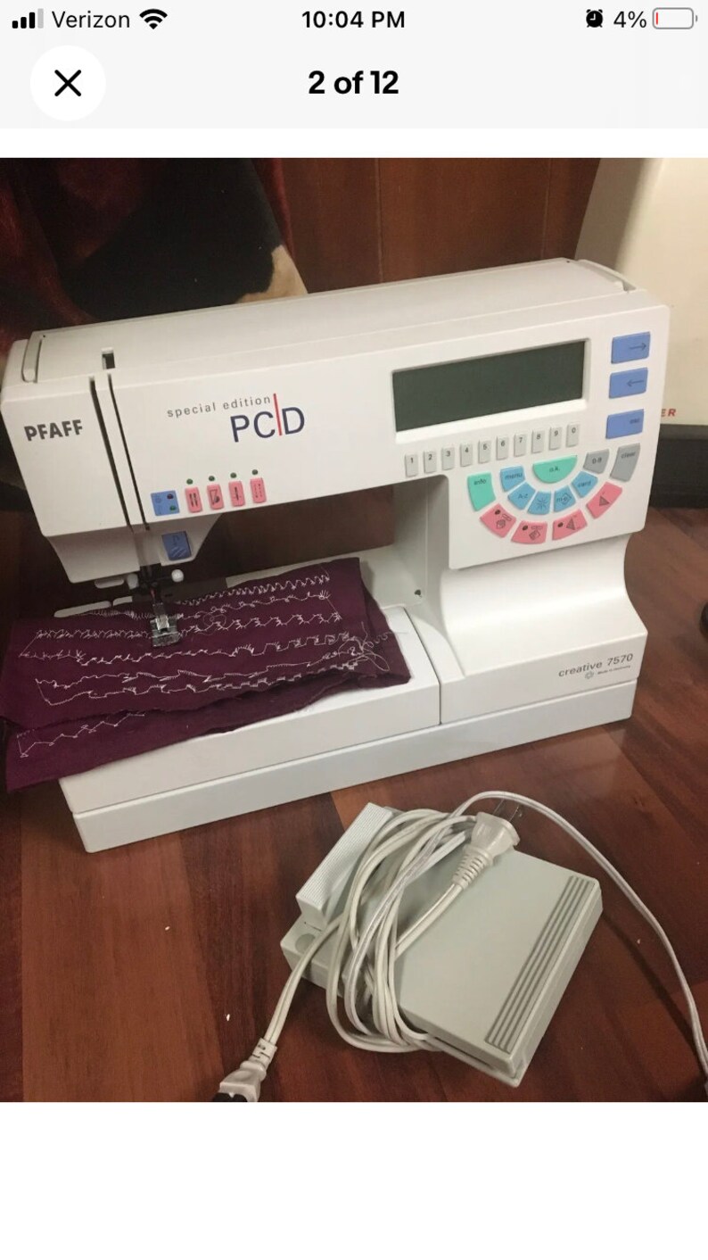 Pfaff Creative 7570 Sewing Machine Etsy