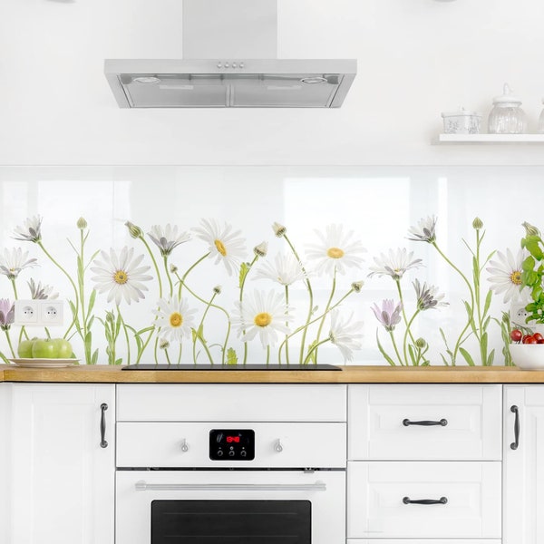 Splashback - Gentle Daisy Mix I | kitchen decor backsplash design decoration magnetic