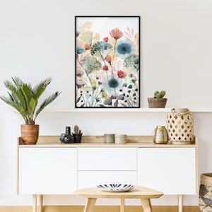 Framed print - Wild Flowers In Summer I  | framed print wall decoration art portrait