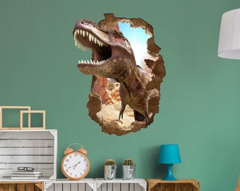 Wall Decal Chambre d’enfants Garçon - Tyrannosaurus Rex | Sticker mural pour enfants Chambre des garçons Autocollant mural Décoration murale