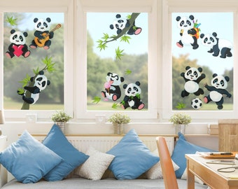 Hubatka Fensterfolie Panda 92 x 150 cm, Bunt, ᐅ Marken-Haushaltsgeräte zu  Netto-Preisen