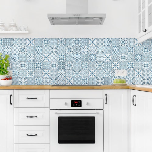 Selfadhesive Splashback Ceramic Tiles White Kitchen Decor Etsy