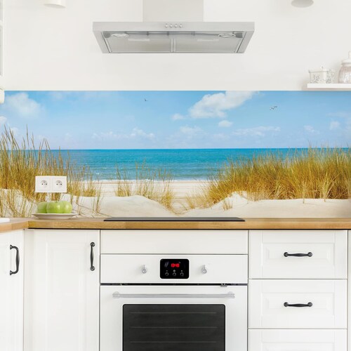 Kitchen Splashback Toughened Glass 100x50 painting abstract colourful marble 