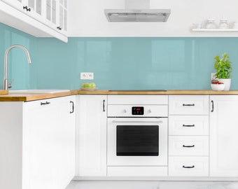 Splashback - pastel turquoise | kitchen decor backsplash design decoration magnetic